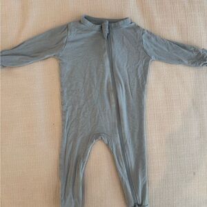 kyte Baby Blue Zip-Front One-Piece Sleeper